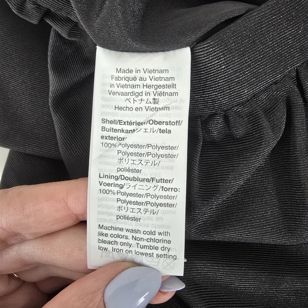 NWT J. Crew Long Pencil Skirt in Faille Sz. 8 Black Party Minimalist